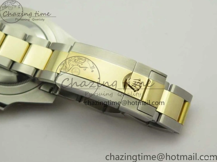 Edition GMT-Master II (Correct 1:1 Best 904L Hand Noob A3187 116713 Stack) LN YG Wrapped Steel Black Ceramic Thick 0209